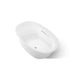 KOHLER K-5714-GHW Underscore 59-3/4" x 35-3/4" drop-in Heated BubbleMassage air bath with Bask heated surface, white