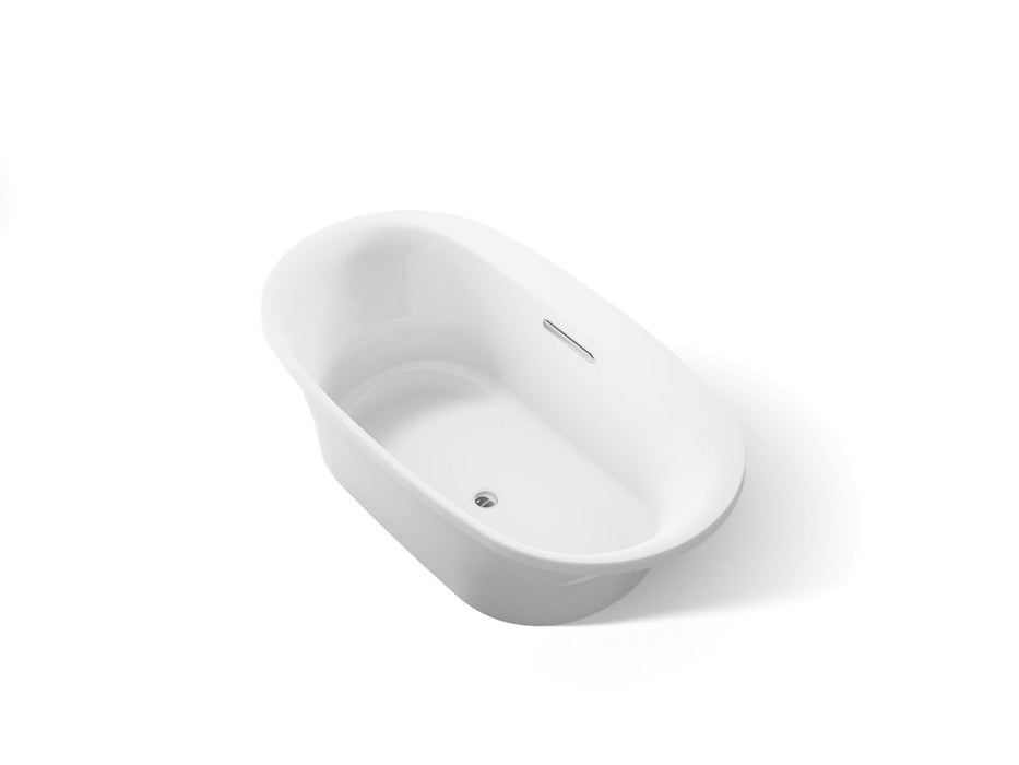 KOHLER K-5715 Underscore 65-1/2" x 35-3/4" drop-in bath, white