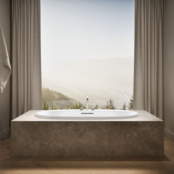 KOHLER K-5715 Underscore 65-1/2" x 35-3/4" drop-in bath, white - view 5