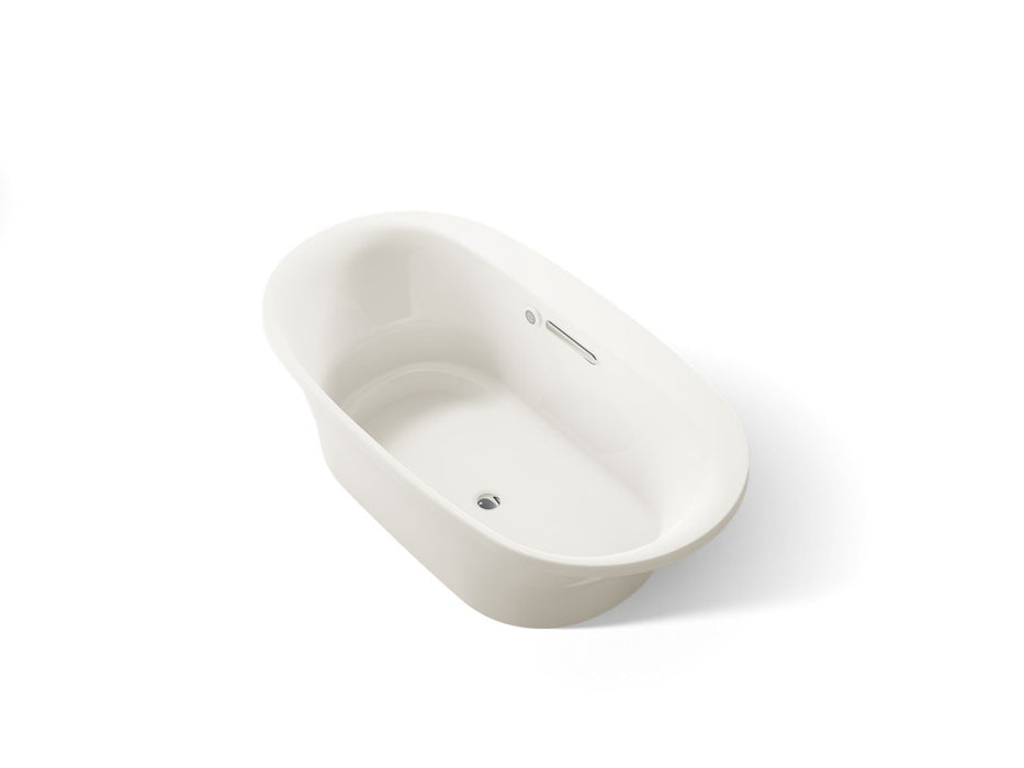 KOHLER K-5715-W1 Underscore 65-1/2" x 35-3/4" drop-in bath with Bask heated surface, biscuit