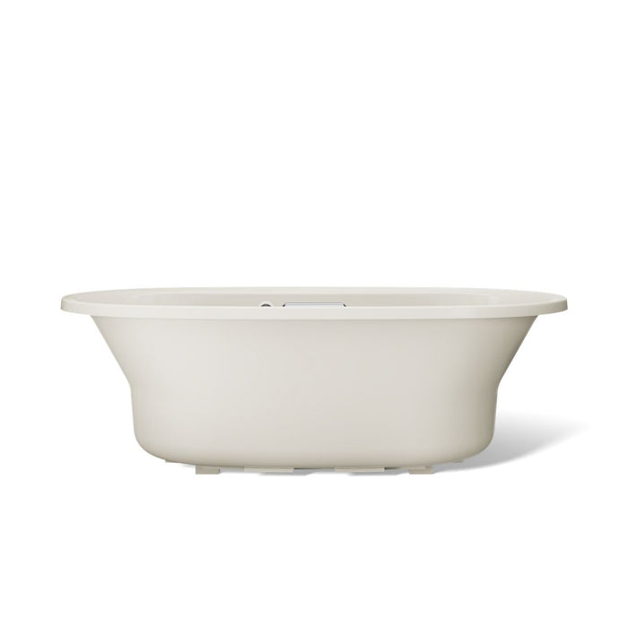 KOHLER K-5715-W1 Underscore 65-1/2" x 35-3/4" drop-in bath with Bask heated surface, biscuit - view 5