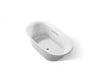 KOHLER K-5715-W1 Underscore 65-1/2" x 35-3/4" drop-in bath with Bask heated surface, ice grey