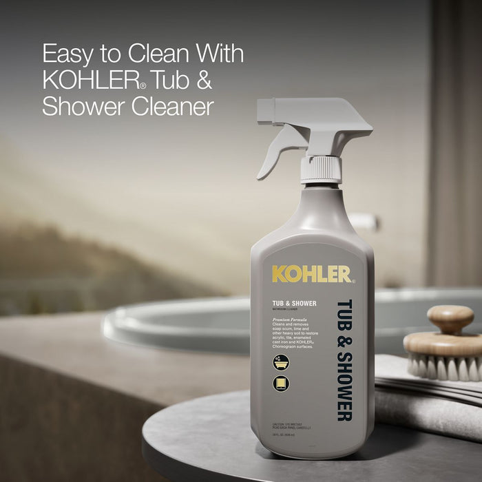 KOHLER K-5715-W1 Underscore 65-1/2" x 35-3/4" drop-in bath with Bask heated surface, ice grey - view 4