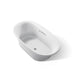 KOHLER K-5715-W1 Underscore 65-1/2" x 35-3/4" drop-in bath with Bask heated surface, ice grey - view 5