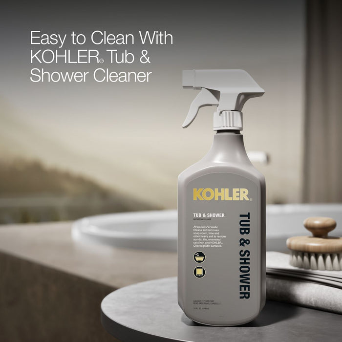 KOHLER K-5715-W1 Underscore 65-1/2" x 35-3/4" drop-in bath with Bask heated surface, white - view 4