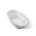 KOHLER K-5716-GH Underscore 66" x 36" drop-in Heated BubbleMassage air bath, ice grey
