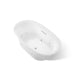 KOHLER K-5716-JH Underscore 66" x 36" drop-in heated whirlpool bath, white