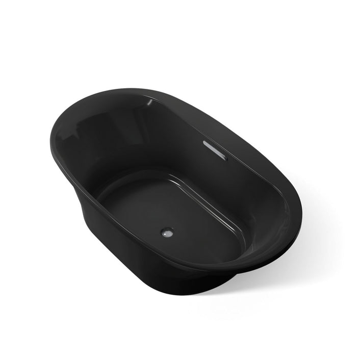 KOHLER K-5717 Underscore 71-1/2" x 41-1/2" drop-in bath, black black - view 5