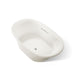 KOHLER K-5717-W1 Underscore 71-1/2" x 41-1/2" drop-in bath with Bask heated surface, biscuit