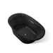 KOHLER K-5717-W1 Underscore 71-1/2" x 41-1/2" drop-in bath with Bask heated surface, black black