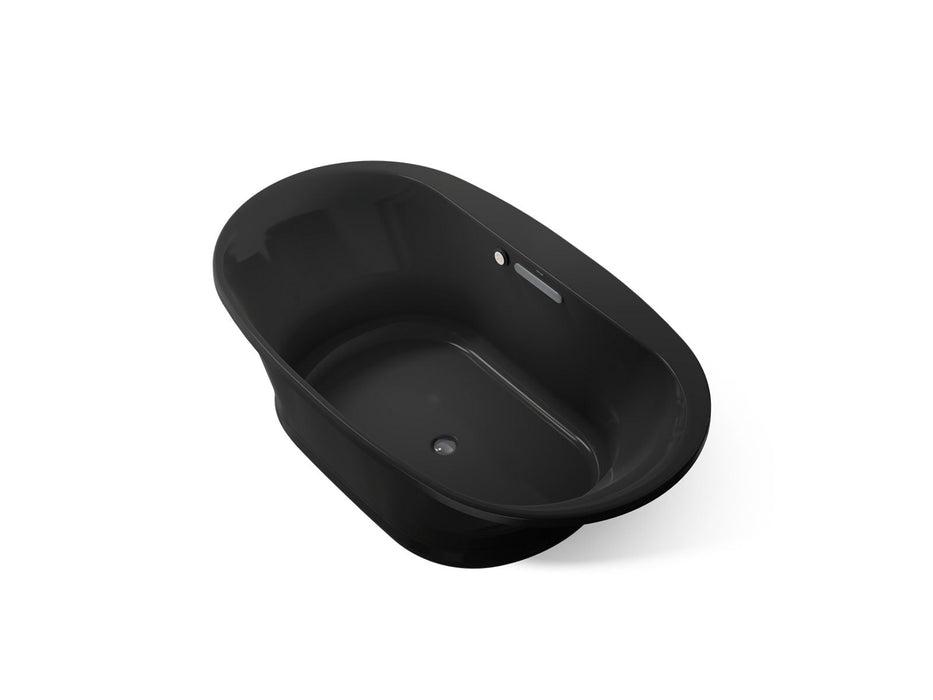 KOHLER K-5718-GH Underscore 71-1/2" x 41-1/2" drop-in Heated BubbleMassage, black black