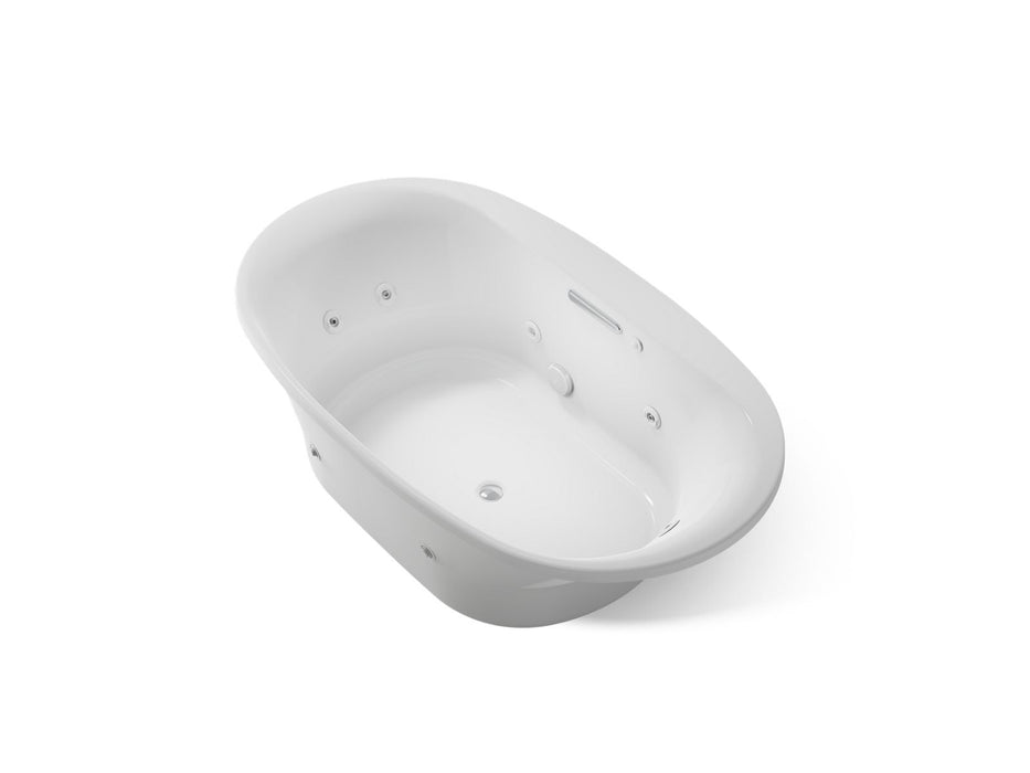 KOHLER K-5718-JH Underscore 72" x 42" drop-in heated whirlpool bath, ice grey