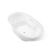 KOHLER K-5718-JH Underscore 72" x 42" drop-in heated whirlpool bath, white