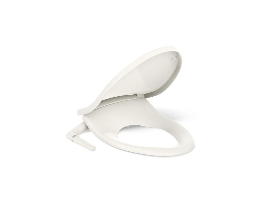 KOHLER K-5724 PureWash M250 Elongated manual bidet toilet seat, biscuit