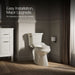 KOHLER K-5724 PureWash M250 Elongated manual bidet toilet seat, biscuit - view 3