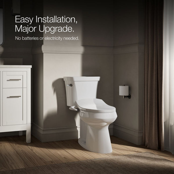 KOHLER K-5724 PureWash M250 Elongated manual bidet toilet seat, white - view 3