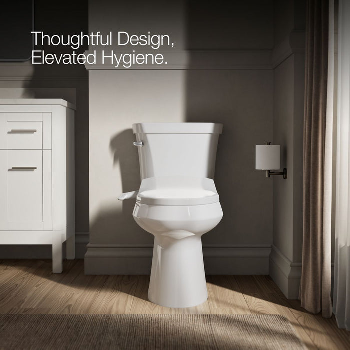 KOHLER K-5724 PureWash M250 Elongated manual bidet toilet seat, white - view 4