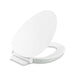 KOHLER K-57777-GCF Cymbal ReadyLatch Quiet-Close elongated toilet seat, white