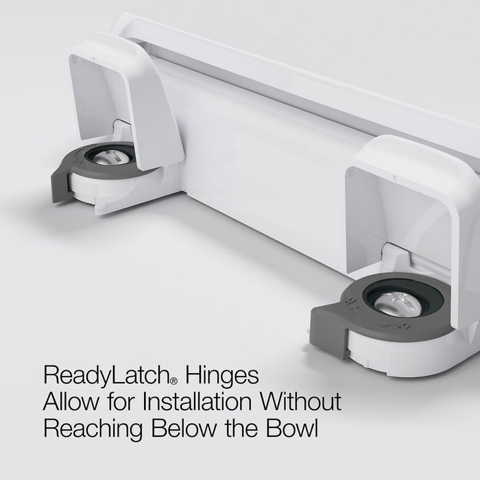KOHLER K-57777-GCF Cymbal ReadyLatch Quiet-Close elongated toilet seat, white - view 3