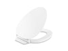 KOHLER K-57777-WCF Cymbal ReadyLatch Quiet-Close elongated toilet seat, white