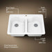 KOHLER K-5818-1 Hartland 33" Top-mount Double-bowl Kitchen Sink, white - view 5
