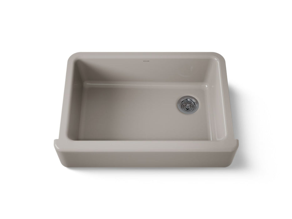 KOHLER K-5827 Whitehaven 32-3/4" undermount single-bowl farmhouse kitchen sink, truffle
