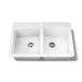 KOHLER K-5846-1 Brookfield 33" top-mount double-bowl kitchen sink, white