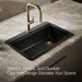 KOHLER K-5871 Riverby 33" Top-mount Single-bowl Kitchen Sink, black black - view 4