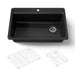 KOHLER K-5871 Riverby 33" Top-mount Single-bowl Kitchen Sink, black black - view 5