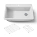 KOHLER K-5871 Riverby 33" Top-mount Single-bowl Kitchen Sink, white