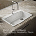 KOHLER K-5871 Riverby 33" Top-mount Single-bowl Kitchen Sink, white - view 4