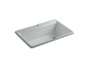 KOHLER K-5871-1A2 Riverby 33" top-mount single-bowl workstation kitchen sink, ice grey