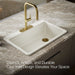 KOHLER K-5871 Riverby 33" Top-mount Single-bowl Kitchen Sink, biscuit - view 4