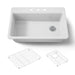 KOHLER K-5871 Riverby 33" Top-mount Single-bowl Kitchen Sink, white