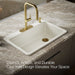 KOHLER K-5871 Riverby 33" Top-mount Single-bowl Kitchen Sink, biscuit - view 4