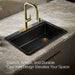 KOHLER K-5871 Riverby 33" Top-mount Single-bowl Kitchen Sink, black black - view 4
