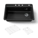 KOHLER K-5871 Riverby 33" Top-mount Single-bowl Kitchen Sink, black black - view 5