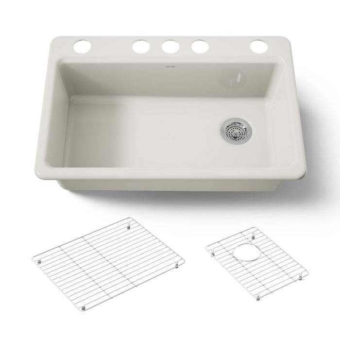 KOHLER K-5871 Riverby 33" Undermount Single-bowl Kitchen Sink