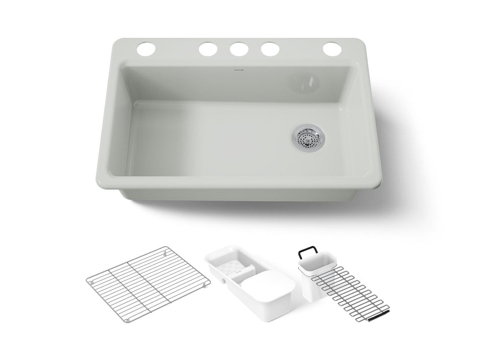KOHLER K-5871 Riverby 33" Undermount Single-bowl Kitchen Sink