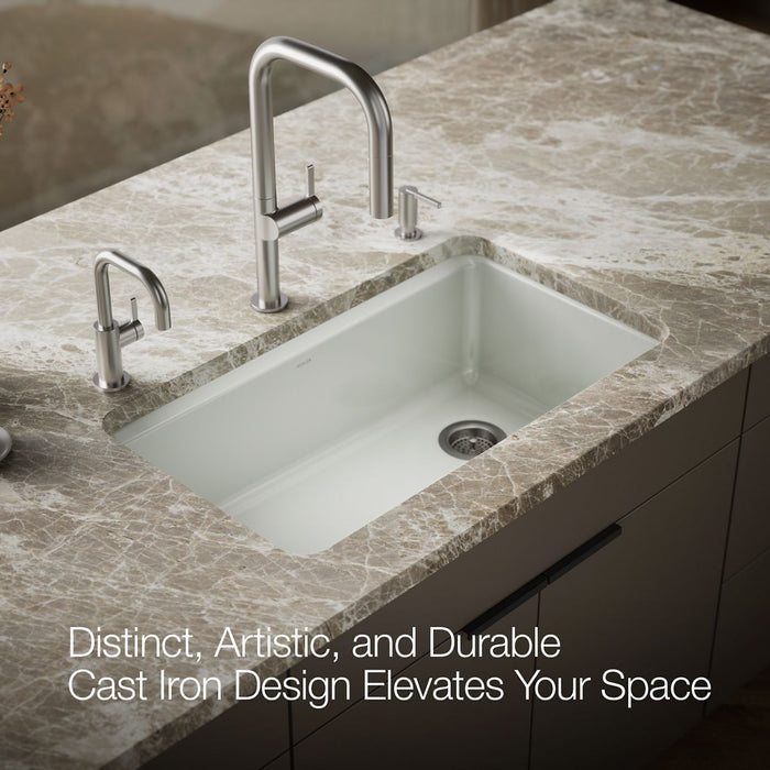 KOHLER K-5871 Riverby 33" Undermount Single-bowl Kitchen Sink