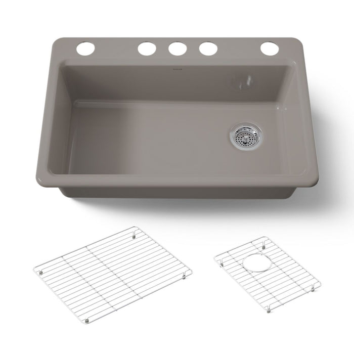 KOHLER K-5871 Riverby 33" Undermount Single-bowl Kitchen Sink
