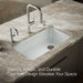 KOHLER K-5871-5UA3 Riverby 33" undermount single-bowl workstation kitchen sink, ice grey - view 4
