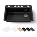 KOHLER K-5871 Riverby 33" Undermount Single-bowl Workstation Kitchen Sink, black black - view 5