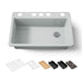 KOHLER K-5871 Riverby 33" Undermount Single-bowl Workstation Kitchen Sink, ice grey - view 5