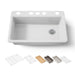 KOHLER K-5871 Riverby 33" Undermount Single-bowl Workstation Kitchen Sink, white - view 5