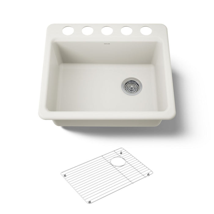 KOHLER K-5872 Riverby 25" Undermount Single-bowl Kitchen Sink