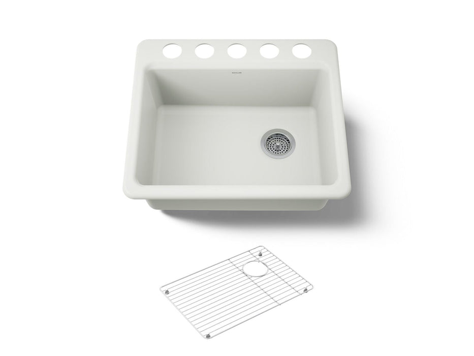 KOHLER K-5872 Riverby 25" Undermount Single-bowl Kitchen Sink