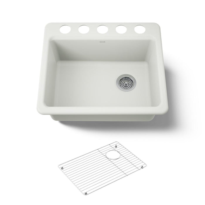 KOHLER K-5872 Riverby 25" Undermount Single-bowl Kitchen Sink