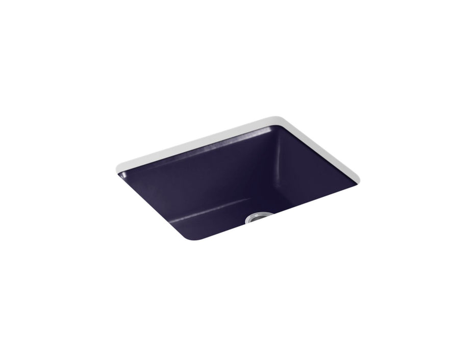 KOHLER K-5872 Riverby 25" Undermount Single-bowl Kitchen Sink, indigo blue