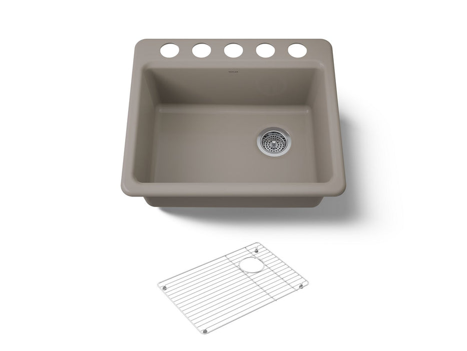 KOHLER K-5872 Riverby 25" Undermount Single-bowl Kitchen Sink